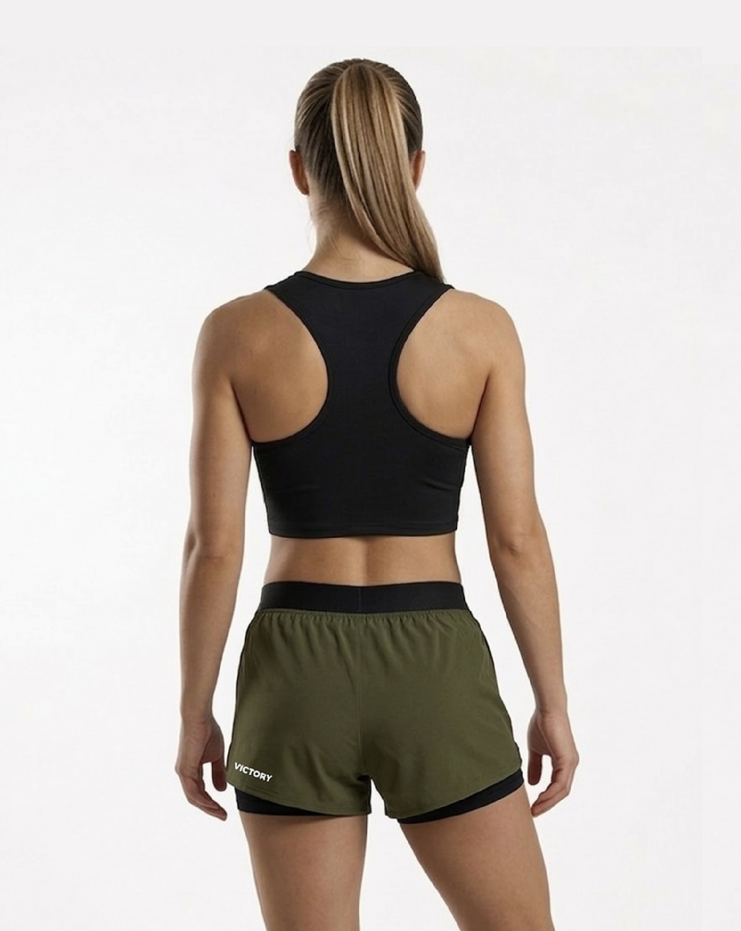 Short 2 en 1 (oliva)