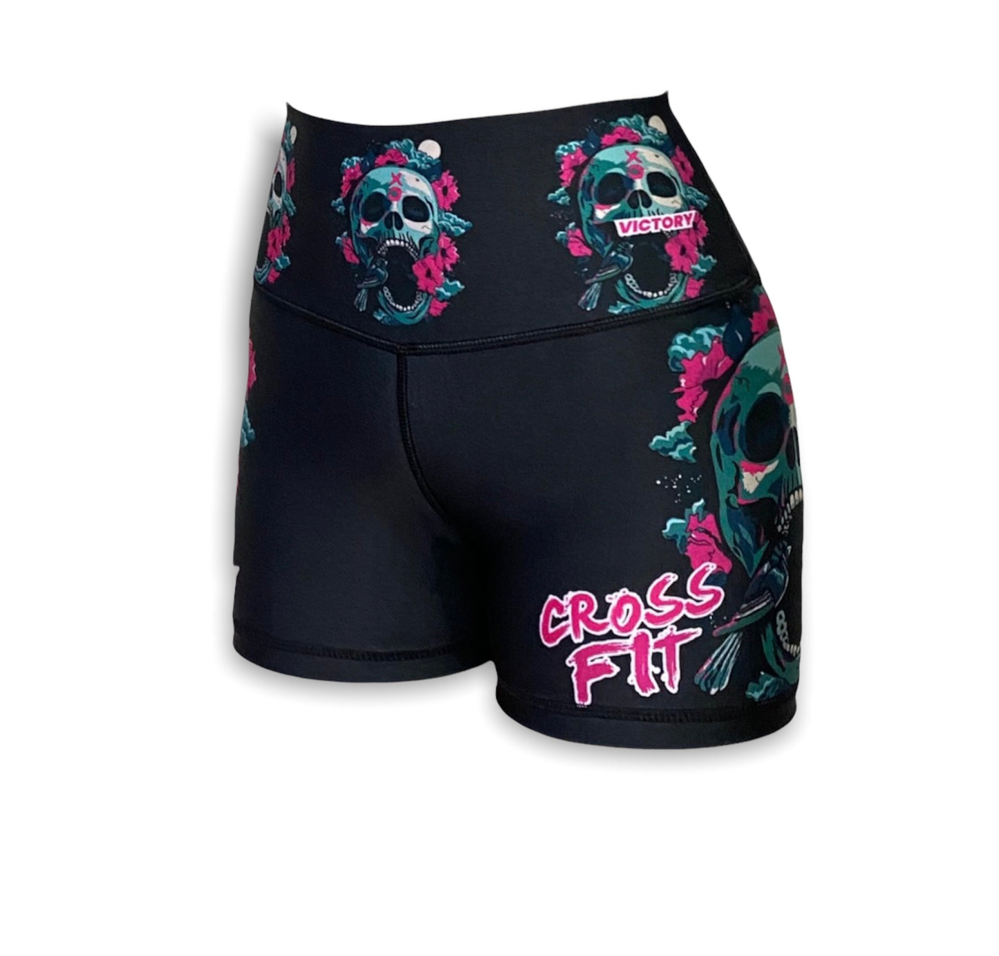 lycra booty (calavera-rosas)