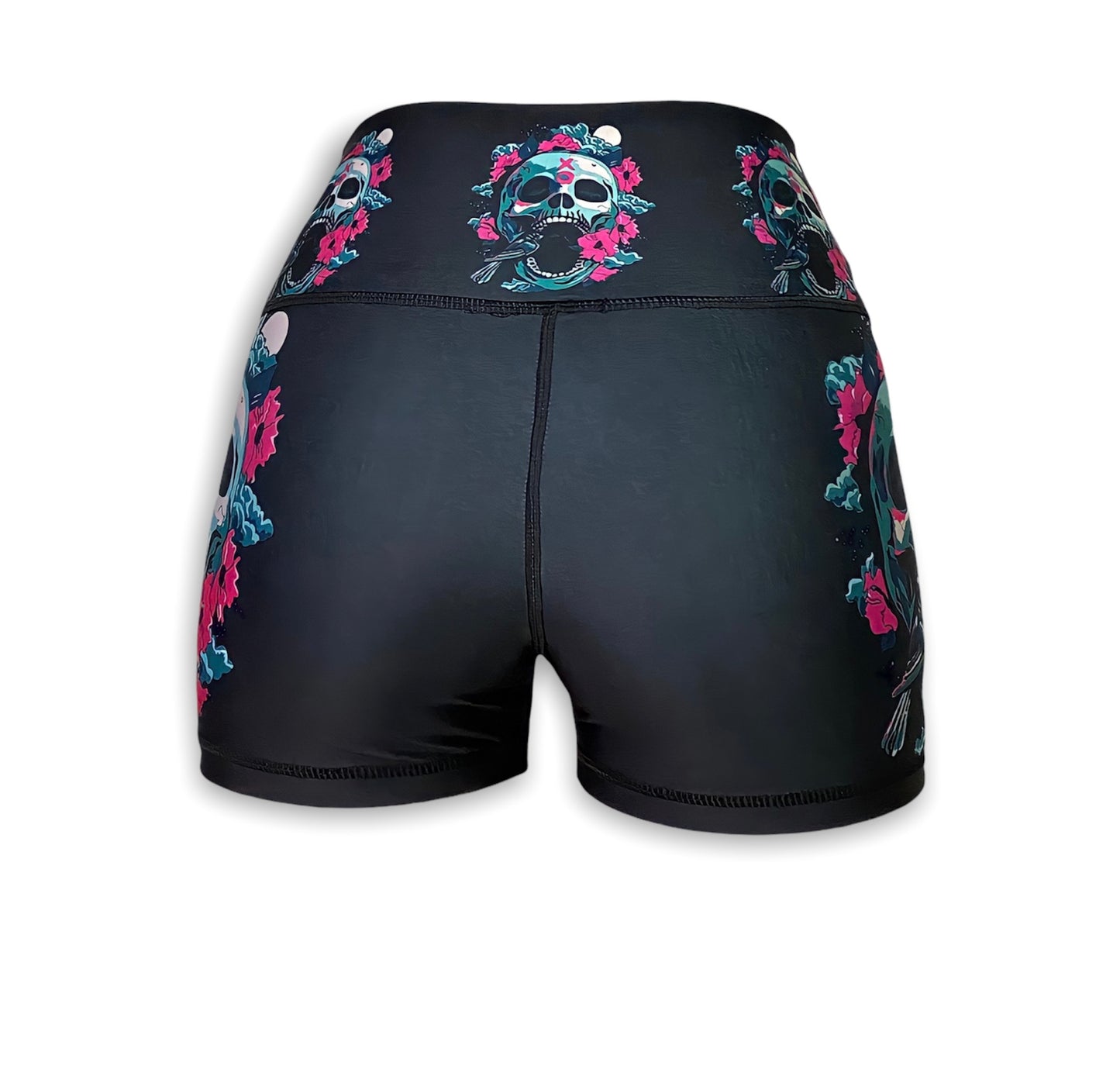lycra booty (calavera-rosas)