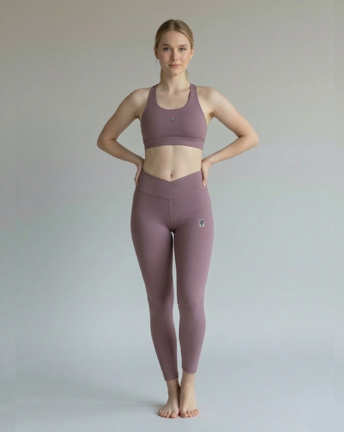 Lycra cruzada larga (oro rosa)