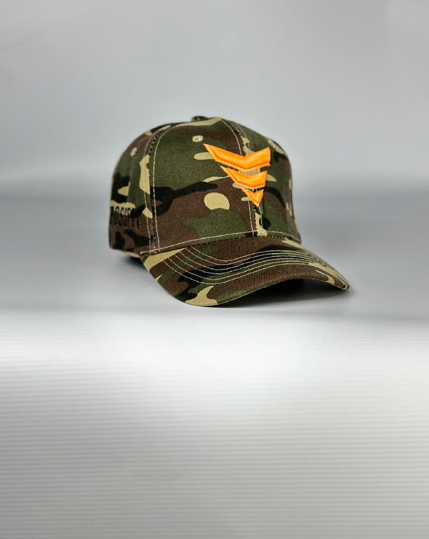Gorra curva (camuflado+orange)