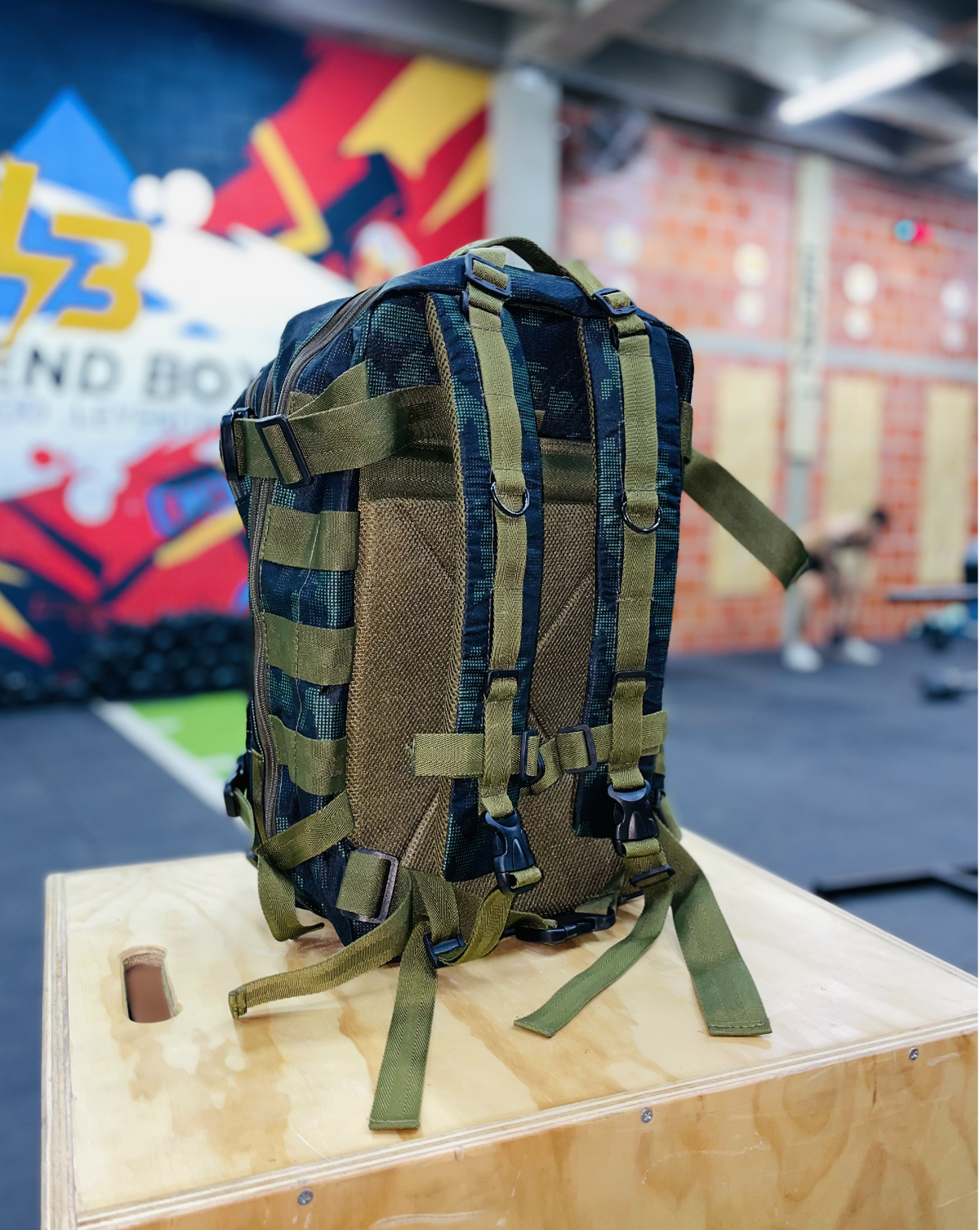 Morral táctico 45lt. (camu verde)