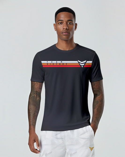 Camiseta regular (líneas orange)
