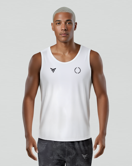 Camiseta running (basic white)