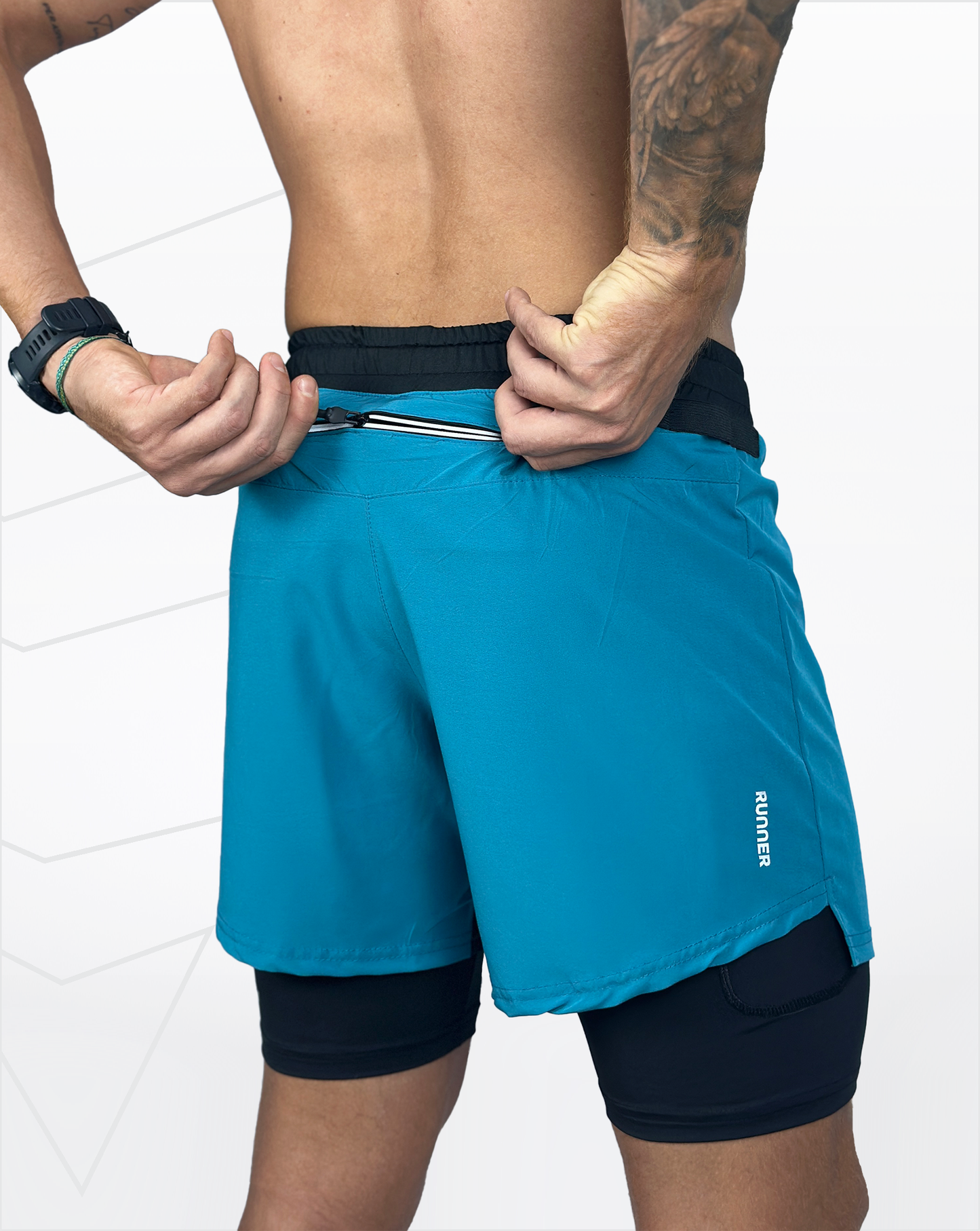 Pantaloneta running (petroleo)