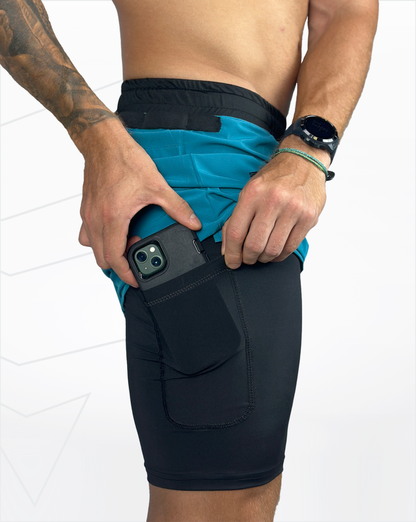 Pantaloneta running (petroleo)