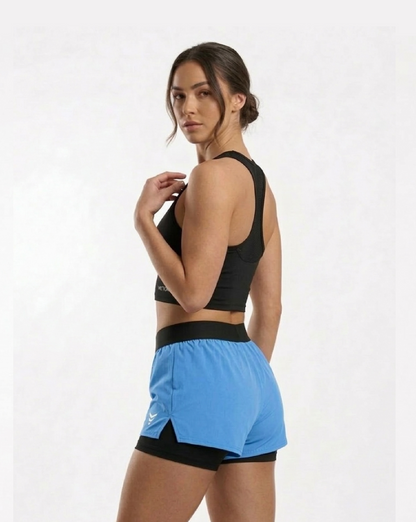 Short 2 en 1 (celeste)