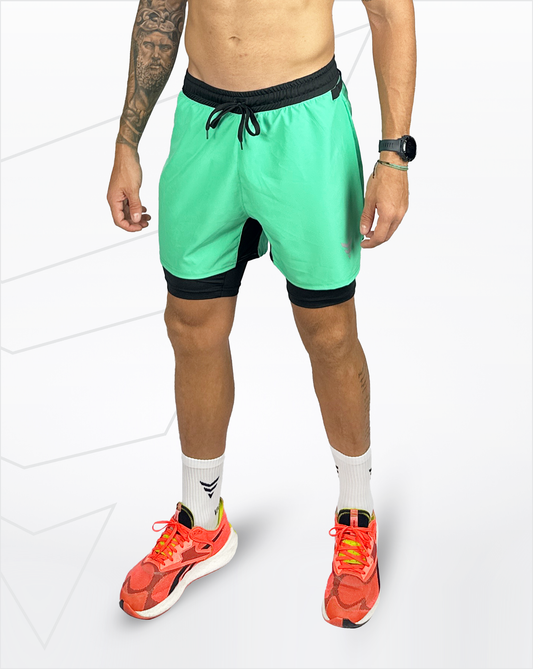 Pantaloneta running (menta)