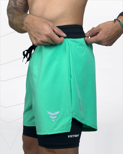 Pantaloneta running (menta)