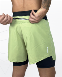Pantaloneta running (pistacho)