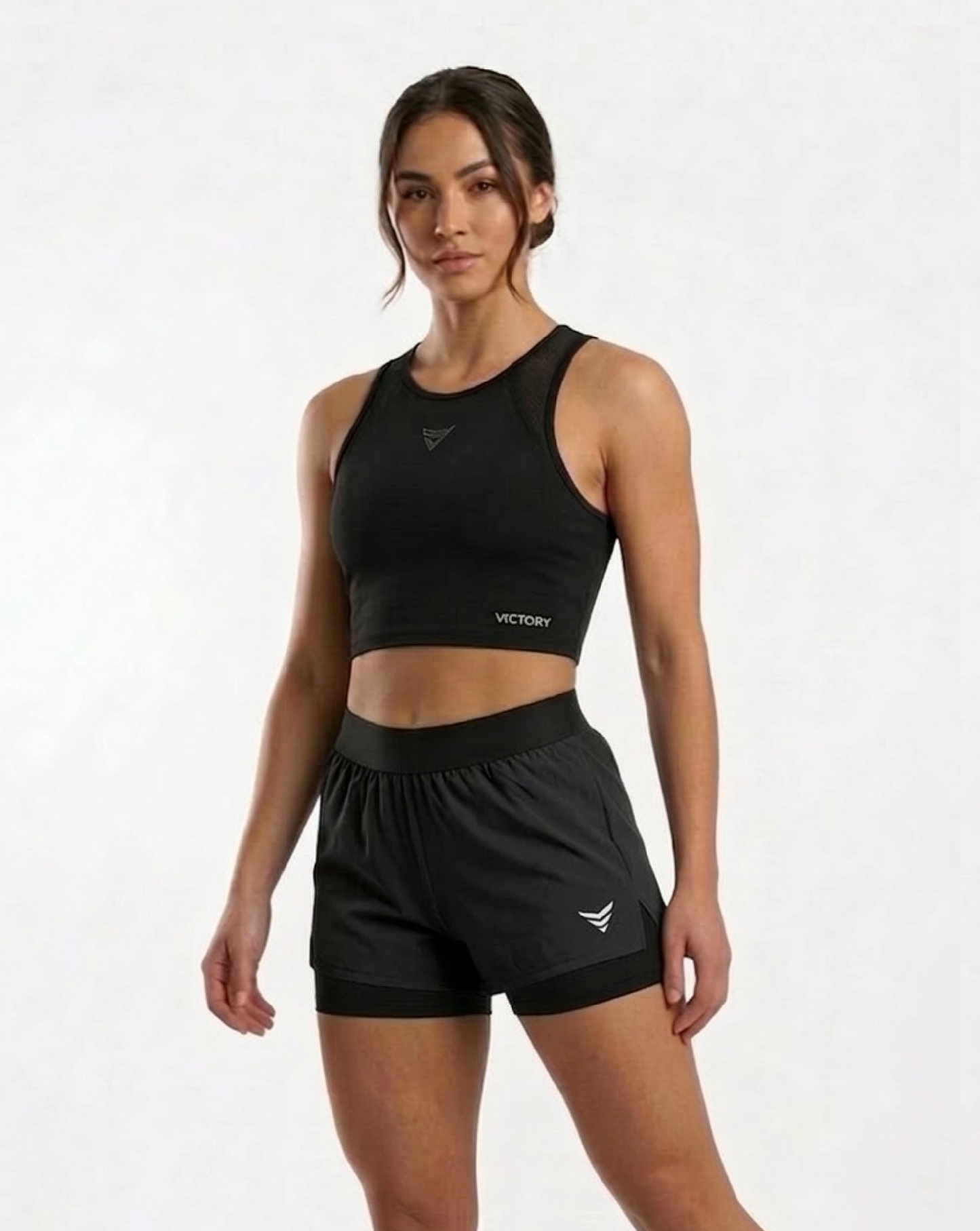 Short 2 en 1 (negro)