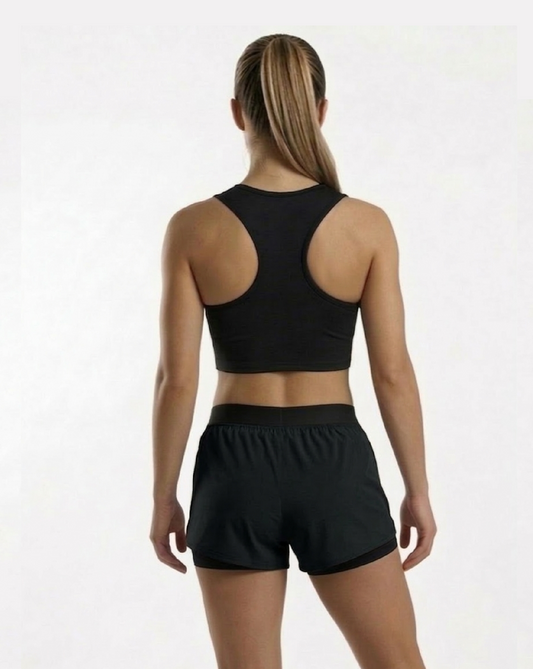 Short 2 en 1 (negro)