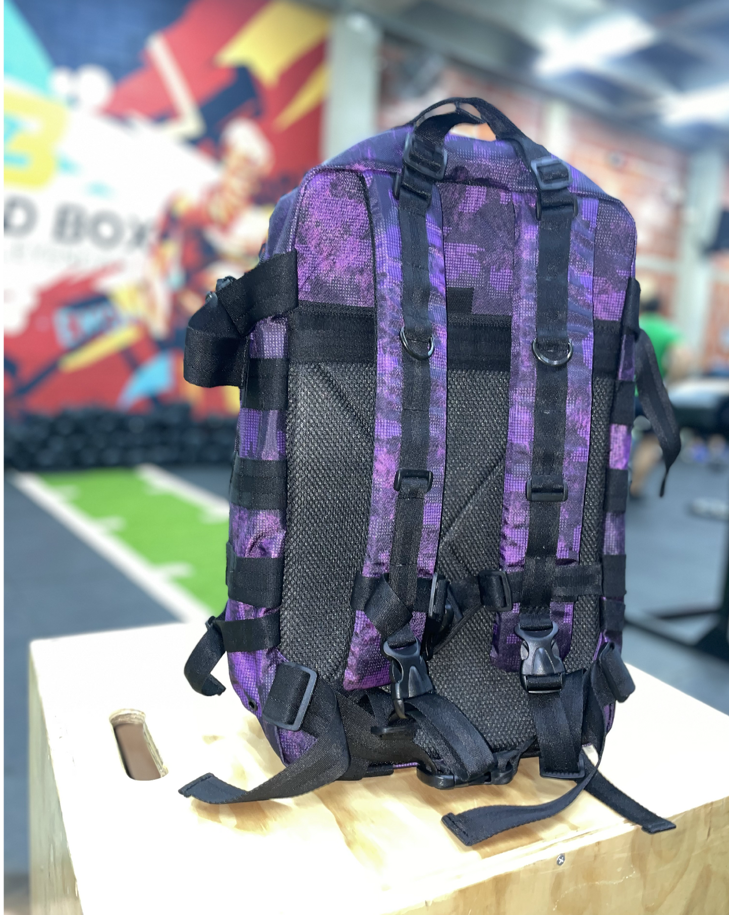 Morral táctico 45lt. (camu morado)