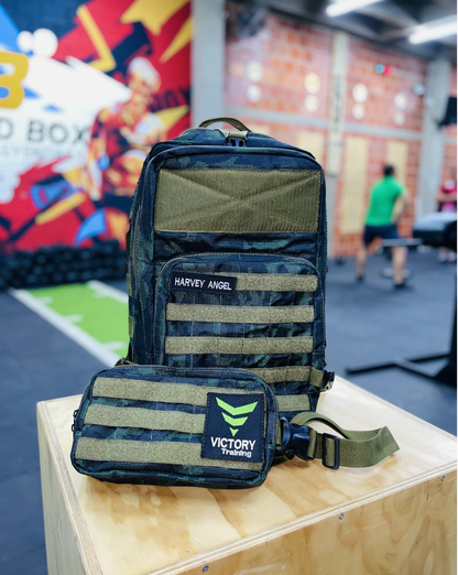 Morral táctico 45lt. (camu verde)