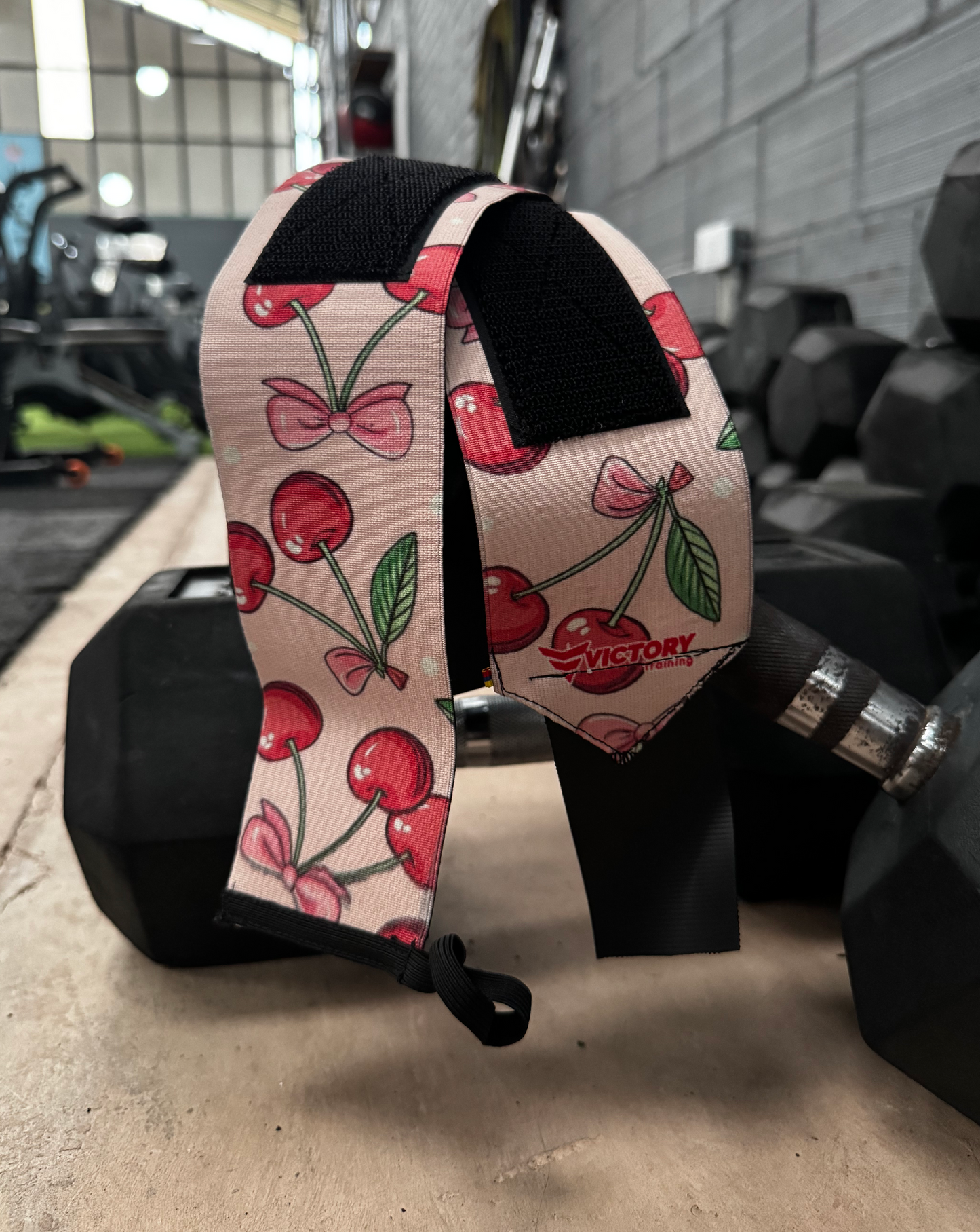 Muñequeras elásticas (cerezas)