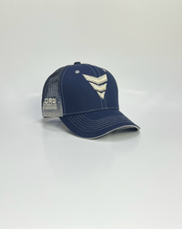 Gorra malla (azul beige)